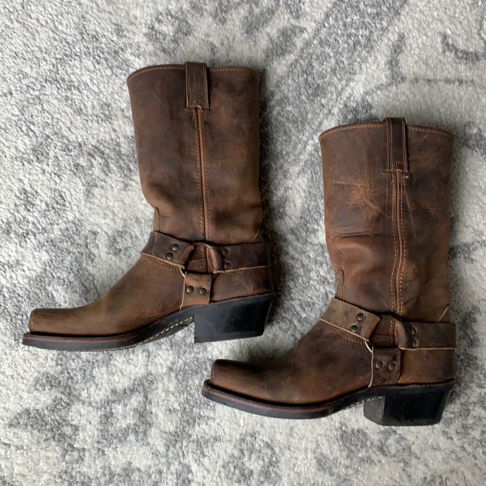 Frye Moto leather boots